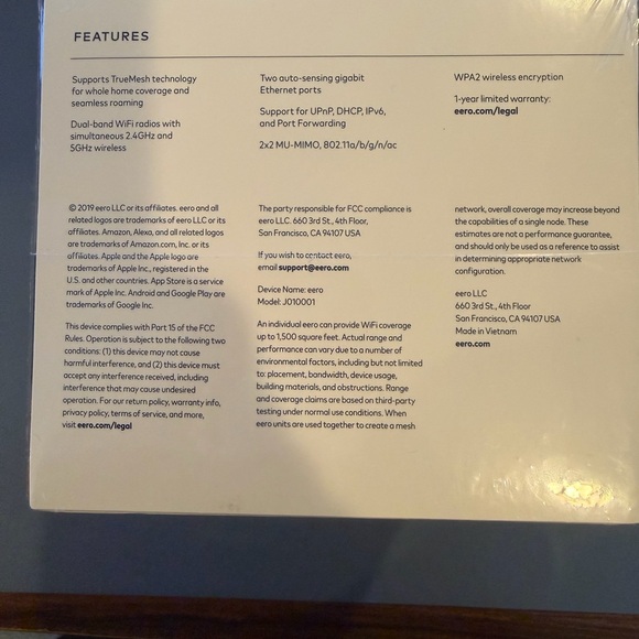 eero Mesh WiFi Router - White - Picture 4 of 5